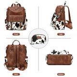 AGLOD Backpack Purse for Women PU Leather Back Packs Designer Ladies Shoulder Bag Fashion Faux Work Travel Handbags
