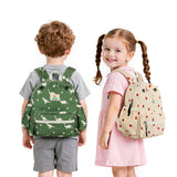 STEAMEDBUN Corduroy Toddler Backpack for Girls 2-4: Kids backpack for Boys Girls - 12 inch Preschool Kindergarten Backpacks - Strawberry