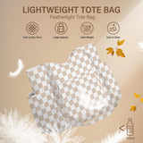 Corduroy Tote Bag for Women, Large Capacity Cute Tote Bags With 6 Pockets, Laptop Tote Bag Crossbody Shoulder Handbag Teacher Nurse Bags for Work Travel Gym(Khaki Grid)