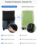 LUGGEX Luggage Cover, Suitcase Covers for Luggage with Hook & Loop Bottom Closure, Luggage Covers for Suitcase Tsa Approved (24-27 Inch)