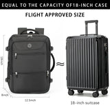 Sowaovut Travel Laptop Backpack, Extra Large High School College Backpacks, Flight Approved Daypack Business Bag Fit 17.3 inch Laptop for Men Women (Black)