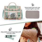 Lilliella Airline Approved Pet Carrier Backpack, Waterproof PU Foldable Design with Light-Blocking Ventilation, TSA-Compliant Travel Bag for Cats & Small Dogs – Easy Hose Wash & 360° Breathable Mesh