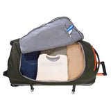 Eddie Bauer Expedition Rolling Duffel Bag with Wheels | Travel | Check-In | Luggage | Rugged | Durable - Dark Thyme, 34"