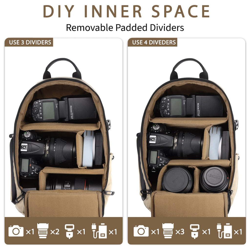 Reolink Backpack TAAOKA Camera Sling Bag, DSLR/SLR/Mirrorless Camera Backpack Case ...