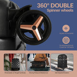 New York XPress 4 Piece Luggage Set, Lightweight Carry On Luggage, Polycarbonate Expandable Hard Case Luggage with Wheels, Travel Pro Carry-On Luggage, TSA Lock, Black
