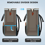 MATEIN Laptop Backpack with Lunch Box, 15.6 Inch Lunch Backpack for Women, College Computer Back Pack Work Backpacks with Insulated Lunchbox Meal Prep Bag for Teacher Nurse Commute Office, 2Pcs Set