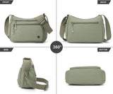 Pealwel Casual Crossbody Bag with Anti Theft Pocket - Women Lightweight Water-Resistant Purse Bag (Light Green)
