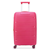 DELSEY Paris Dune Hardside Expandable Luggage with Spinner Wheels, Viva Magenta, Checked-Medium 25 Inch