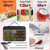 Otevan Lunch Backpack for Women, 15.6 inch Laptop Backpacks for Womens, Work Backpacks with Lunchbox,Insulated Back pack Cooler,Teacher Nurse Travel Backpack for Women