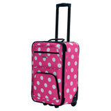 Rockland Fashion Softside Upright Luggage Set, Expandable, Pink Dots, 2-Piece (14/19)