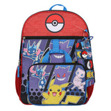 BIOWORLD Mens Pokemon Pokeball 5-Piece Backpack Set (Little Kid/Big Kid), Red, One size