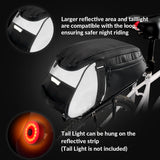 WOTOW Waterproof Rear Bike Rack Bag, Reflective Bike Storage Saddle Bag for Bicycles Rear Rack, 8L Panniers Bike Ebike Trunk Bag Cycling Pounch for Travel Commute