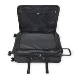 Kipling Spontaneous Softside Spinner Wheel Luggage, Integrated TSA Accepted Lock, Black Noir, Checked-Large,KI4193
