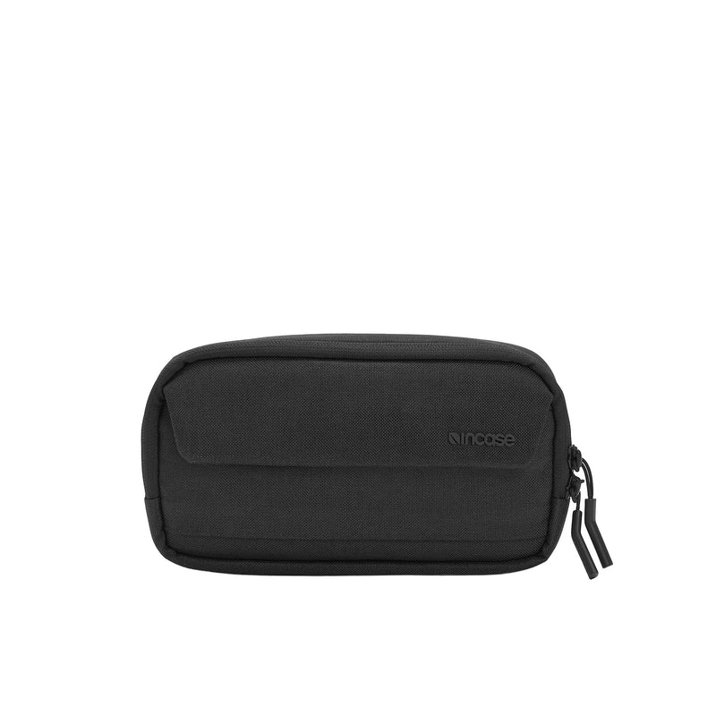 Incase Crosstown Sling. Compact, Durable Sling Bag with Weather-Resistant Woolenex, Crossbody or Hip Carry, Faux Fur-Lined Device Pocket, Easy Access Front Pocket - Black
