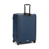 TUMI - Alpha Medium Dual Access Expandable 4-Wheeled Checked Luggage - Zipper Expansion - Durable Ballistic Nylon - Medium Capacity Suitcase with TSA Lock - Navy Blue