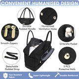 LUOCIP Large Women Travel Duffle Bag, Carry on Bag with Wet Toiletry Pocket for Overnight, Weekend, Yoga, Gym, Business Trips, Sport and Hospital, Black