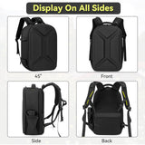 Camera Backpack, Hardshell DSLR Photography Camera Bag with Rain Cover, Waterproof Hard Shell Camera Case with Tripod Holder & 15.6" Laptop Compartment Compatible with Canon/Nikon/Sony/DJI Mavic Drone