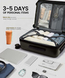 LOVEVOOK Carry On Luggage 22x14x9 Airline Approved, Expandable Hard Shell Suitcase with Spinner Wheels, USB Charging Port & Front Pocket, PC Hardside Rolling Luggage with TSA Lock for Travel