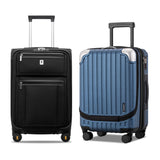 LEVEL8 Softside and Harshell Carry On Luggages with Laptop Compartment