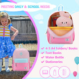 VX VONXURY Toddler Backpack for Boys Age 2-6，Small Kids Preschool Book Bag for Kindergarten Girls Fit A4 Folder