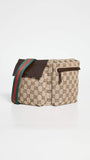 Gucci Women's Pre-Loved Vintage Web Belt Bag, Gg Canvas, Brown, One Size