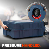 Pelican ATX Luggage Hard Case Luggage with Wheels - Waterproof Hardshell - Medium Size (25 Inch) Check-In Suitcase (Indigo)