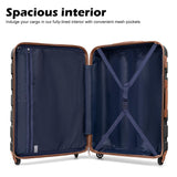 Coolife Luggage 3 Piece Set Suitcase Spinner Hardshell Lightweight TSA Lock