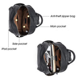 Telena Small Backpack Purse for Women Cute Mini Leather Travel Shoulder Bags Black