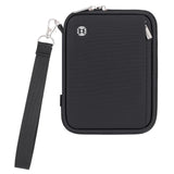 WALNEW Passport Holder Family for 4, RFID Blocking Travel Wallet Women Men, Lightweight Zipper Document Organizer Pouch Bag Credit Cards Case Cover for Travelling, Black