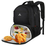 MATEIN Lunch Backpack for Men, 17 Inch Insulated Cooler Backpack with Lunch Compartment, Water Resistant Laptop Back Pack Computer Meal Prep Backpacks Mens Gifts Work Picnic College Travel