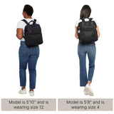 Baggallini Soho Backpack - Travel Laptop Backpack for Women - Lightweight Water-Resistant Luggage Bag, Black