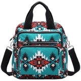 O-TBOST Western Boho Backpack for Women Convertible Mini Backpack Shoulder Handbag Purses (Green)