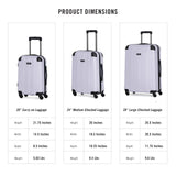 Kenneth Cole REACTION Out of Bounds Lightweight Hardshell 4-Wheel Spinner Luggage, Lavender, 20-Inch Carry On
