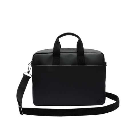 Lacoste Men's Classic Computer Bag, Black, One Size