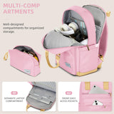 LARVENDER Luggage Sets 3 Piece Expandable Carry on Luggage 22x14x9 Airline Approved Hardshell Suitcase with Wheels TSA Lock, Lightweight Suitcase Set for Women with Travel Backpack, Light Pink