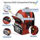 BLUWEI Kids Backpack Boys 18in Cool Luminous Spider Bookbag Elementary Teens School Bag Age 6-12 Compartments (Red)
