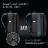 Briggs & Riley Medium Convertible Backpack Duffle Bag - Carry On for Men & Women, Use for Travel, Gym, or Work, Overnight Weekend Luggage, Shoulder Strap, Laptop Compartment - ZDX Collection, Ocean