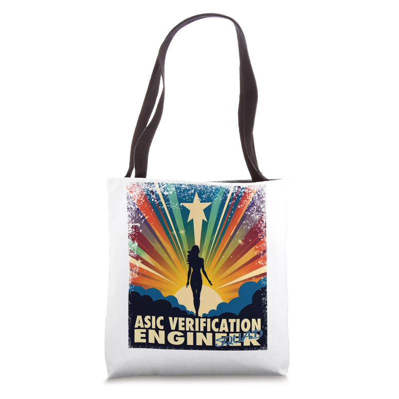 ASIC Verification Engineer Funny Female Hero Job Women Tote Bag