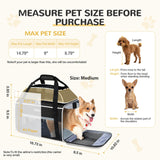 Lekereise Top-Expandable Pet Carrier 17x11x9.5 Inch Alaska Hawaiian Airline Approved Soft Sided Underseat to 12lbs Travel Carriers for Small Cats and Dogs with Locking Safety Zippers Anti-Scratch Mesh