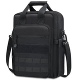Jetviivid Tactical Messenger Bag for Men, 13''-14'' Laptop Shoulder Bag, Vertical Crossbody Bag Computer Work Sling Bag for 12.9'' Tablet Carrying Case MOLLE Briefcase