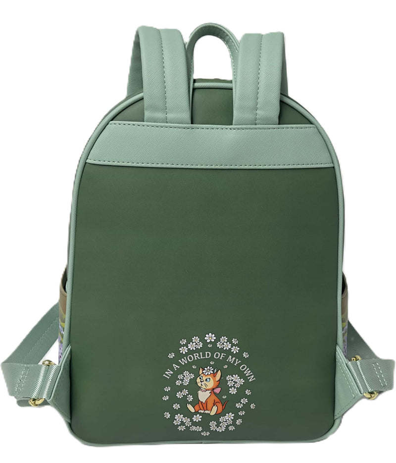 Loungefly Disney Alice in Wonderland Field of Flowers Mini Backpack – Faux Leather Floral Design