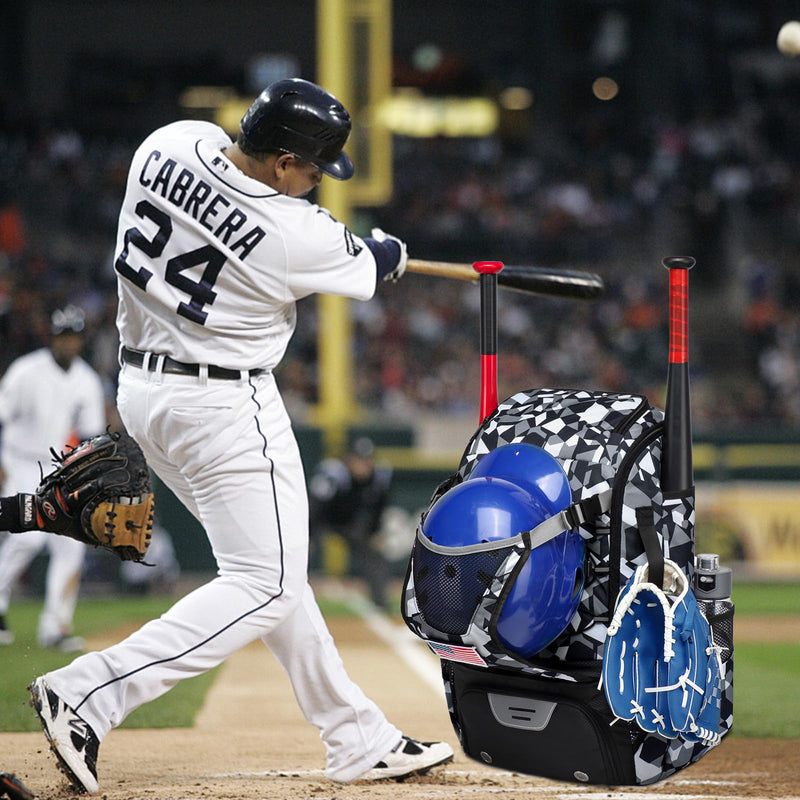 GOTECH Softball Bag for Youth & Adults, Baseball Bag with Fence Hook, Lightweight Bat Backpack with Shoe Compartment, Large Main Compartment for Helmet