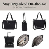 Avenue Tote - 12x18" Laptop Tote Bag for Women - Lightweight Work Travel Carry On