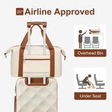 Somago 2 PieceLuggage Set (20"/24") with Duffel Bag and Toiletry Bag, Carry On Luggage Airline Approved with YKK Zipper TSA Lock ABS Hardside Luggage Spinner Wheels