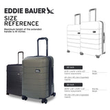 Eddie Bauer Glacier Hardside Spinner Durable PC/ABS Construction Suitcase Luggage, 30", Carbon