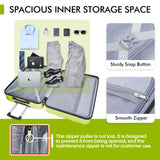 AnyZip Luggage PC ABS Hardside Lightweight Suitcase with 4 Universal Wheels TSA Lock Carry-On 20 Inch Apple Green