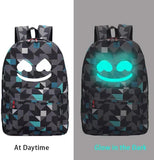 TitervctoIlluminated Smiley Backpack + DJ Music Bracelet Christmas Gift,Fashion Laptop Backpack,Travel Schoolbag,Outdoor Backpacks