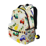hezely Colorful Jeeps School Backpack Bookbags, Athletic Student Laptop Book Bag,Backpack with Side Pockets for Travel, Hiking, Camping