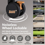 Joyway Carry On Luggage, Expandable Suitcase with Smart Cup Holder and USB Port, 20 IN Hardside Checked with TSA Lock Spinner Double Wheels (Brown, Carry-On 20-Inch)