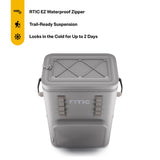 RTIC 48 Can Ultra-Tough Backpack Cooler, Insulated, Waterproof, Leakproof, Portable, Floating Bag for Beverage, Drink, Lunch, Outdoor, Beach, Car, Camping, Picnic, Fishing, Boat, 26L, Graphite